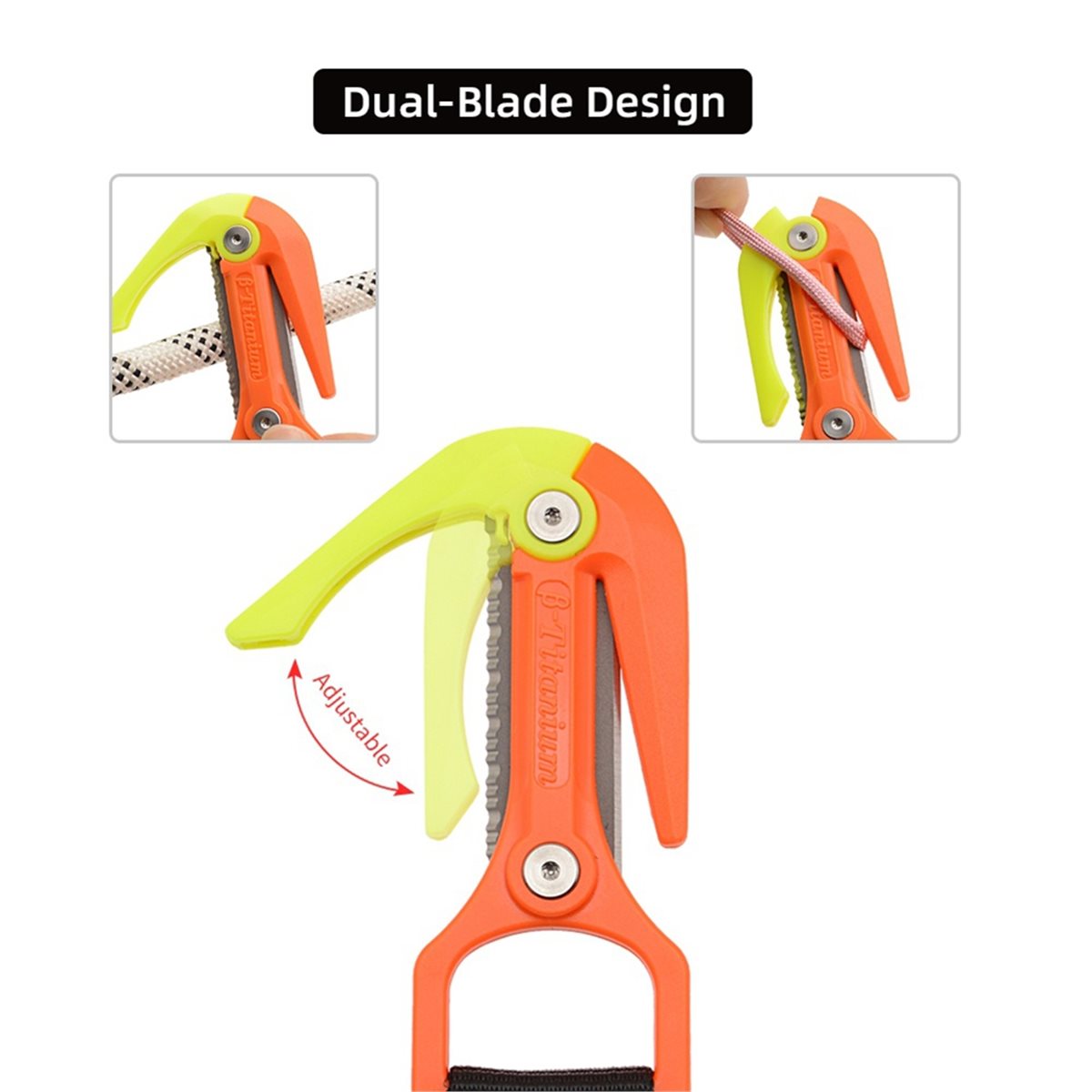 Dive Knife Titanium - Atualização. Cortador de Cordas Subaquáticas em