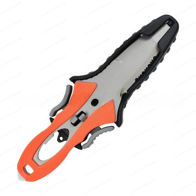 Dive Knife Titanium - Faca de Resgate Aquático, Cortador de