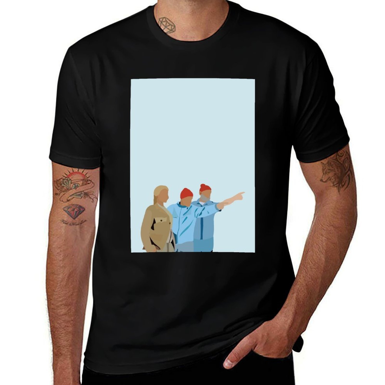Aquatic Sports Poster - Camiseta Esportiva de Manga Curta Minimal