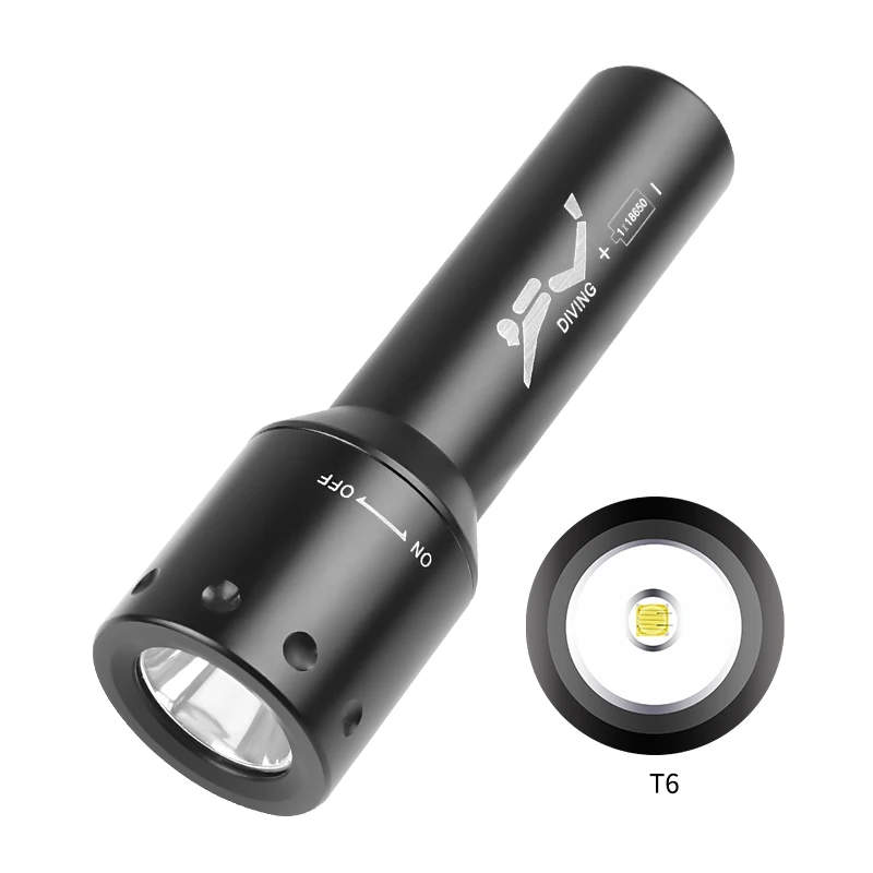 Underwater Flashlight - Nova Lanterna de Mergulho T6 LED