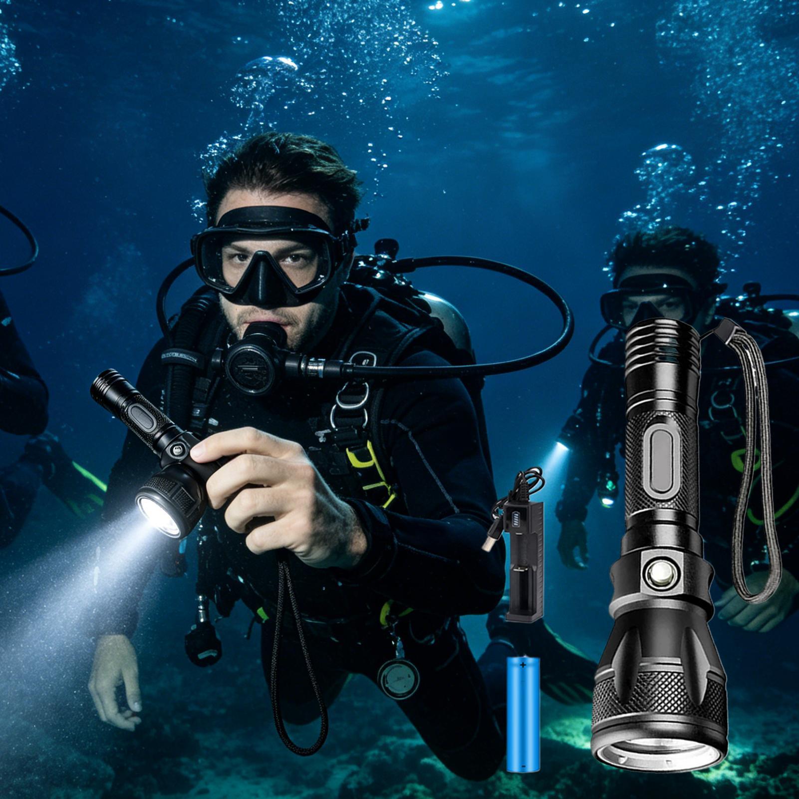 Lanterna de Mergulho LED Recar - Underwater Flashlight avaliação e preço