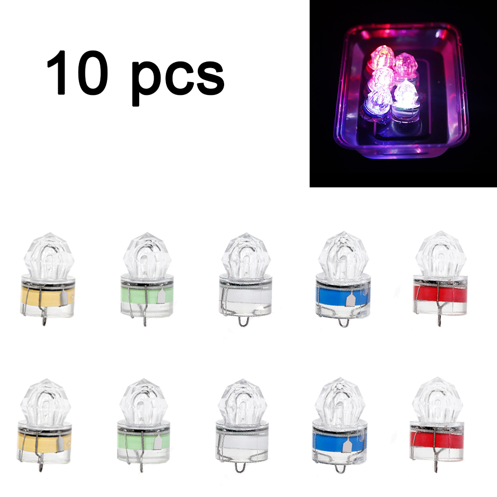 10 pçs led lâmpada de pesca su - Underwater Flashlight avaliação e preço
