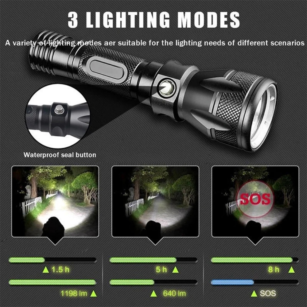 Lanterna Profissional para Mer - Underwater Flashlight avaliação e preço