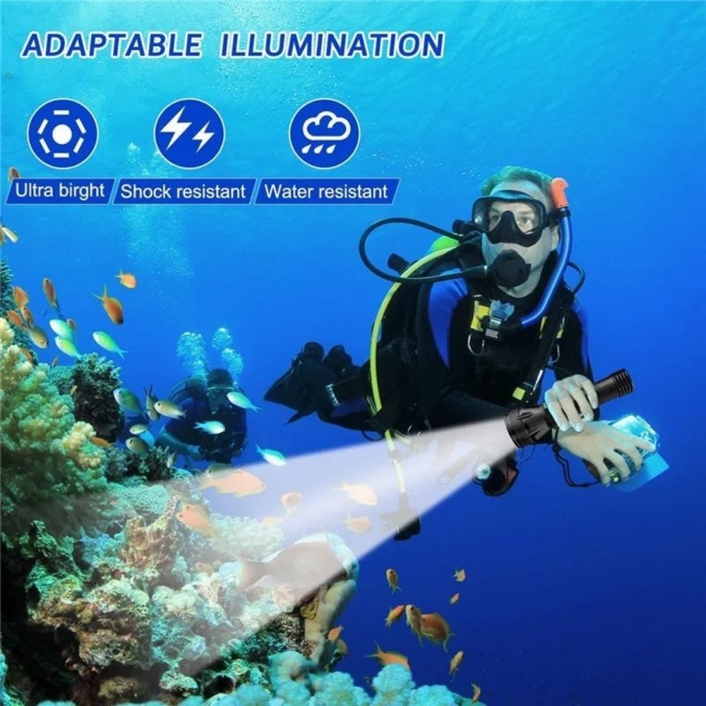 Lanterna Profissional para Mer - Underwater Flashlight avaliação e preço