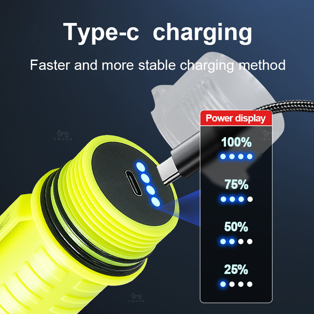 Nova Lanterna de Mergulho LED  - Underwater Flashlight avaliação e preço
