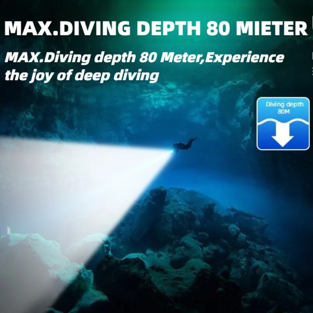 Lanterna de Mergulho Potente à - Underwater Flashlight avaliação e preço