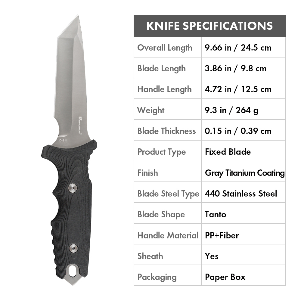 Faca de lâmina fixa de sobrevi - Dive Knife Titanium avaliação e preço
