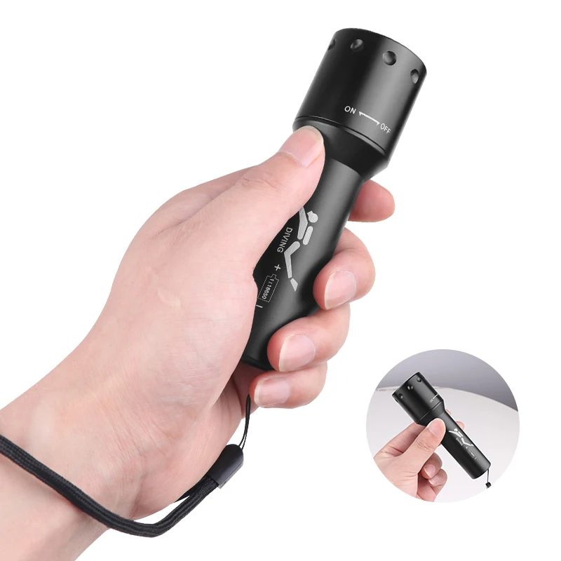 Nova Lanterna de Mergulho T6 L - Underwater Flashlight avaliação e preço