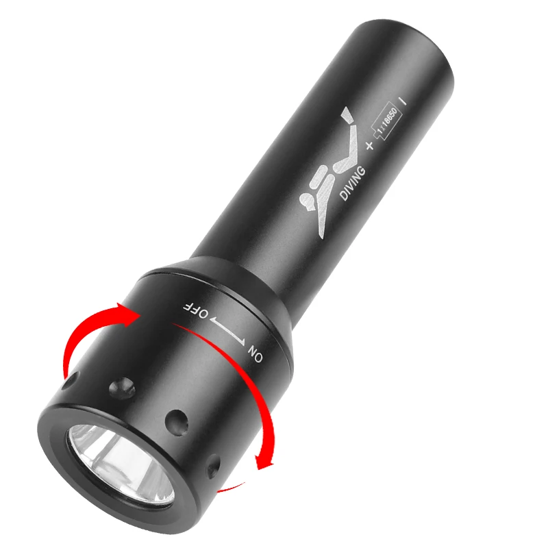 Nova Lanterna de Mergulho T6 L - Underwater Flashlight avaliação e preço